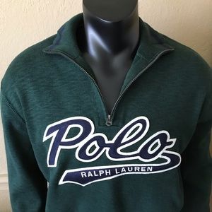 New Ralph Lauren Polo Mens Half-Zip Sweater XL